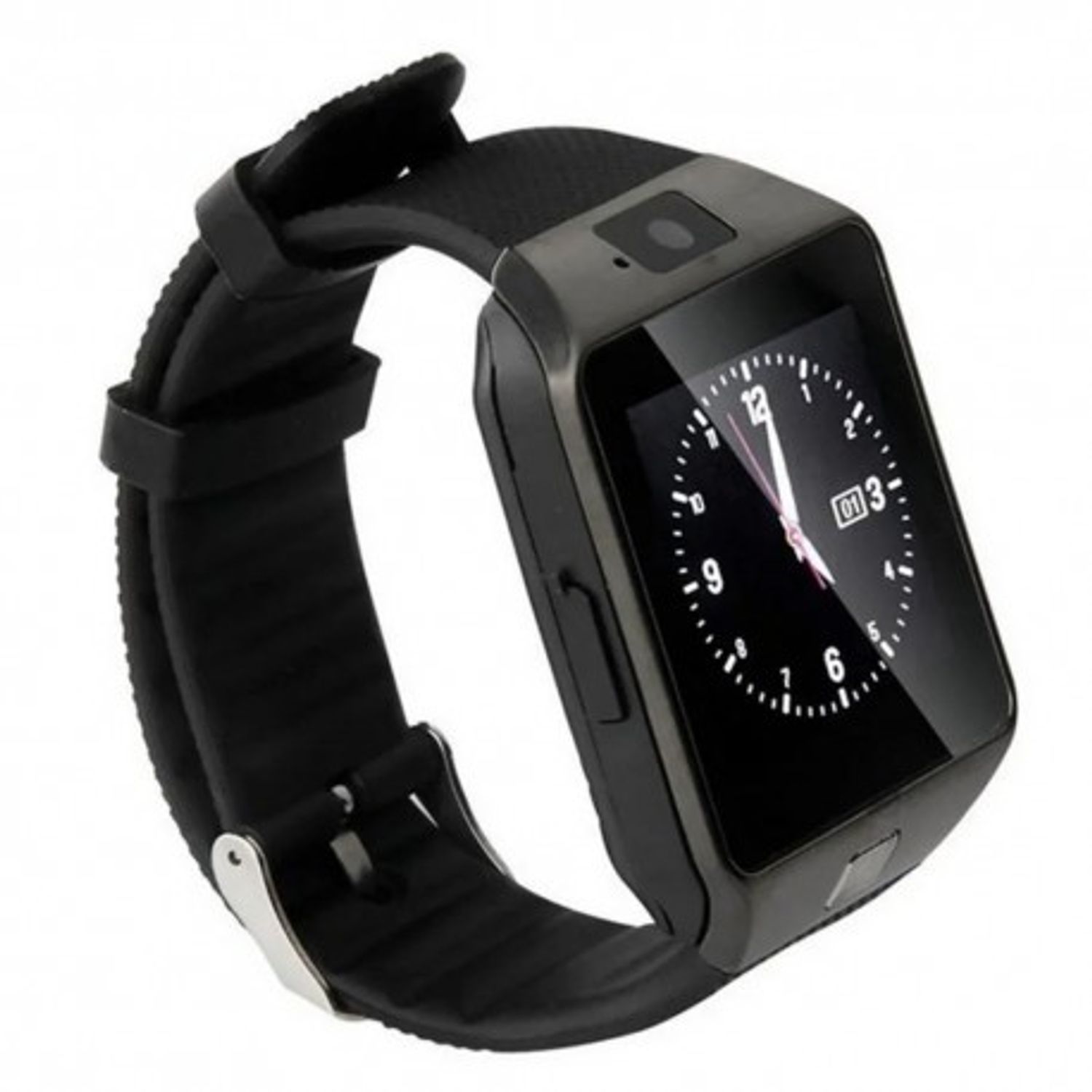 Smartwatch Bluetooth DZ09 MTK Compatibil SIM si MicroSD cu Camera Negru fotografia produsului View 3 L