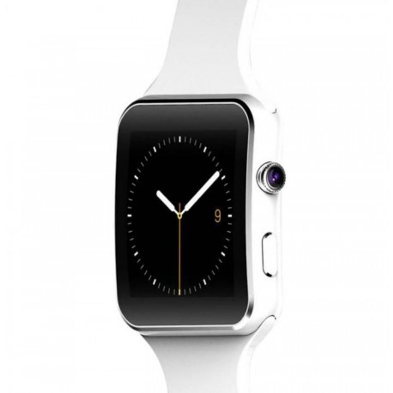 Smartwatch X6S Bluetooth Compatibil MicroSD si SIM Cu Camera Alb fotografia produsului View 7 L