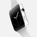 Smartwatch X6S Bluetooth Compatibil MicroSD si SIM Cu Camera Alb fotografia produsului View 4 S