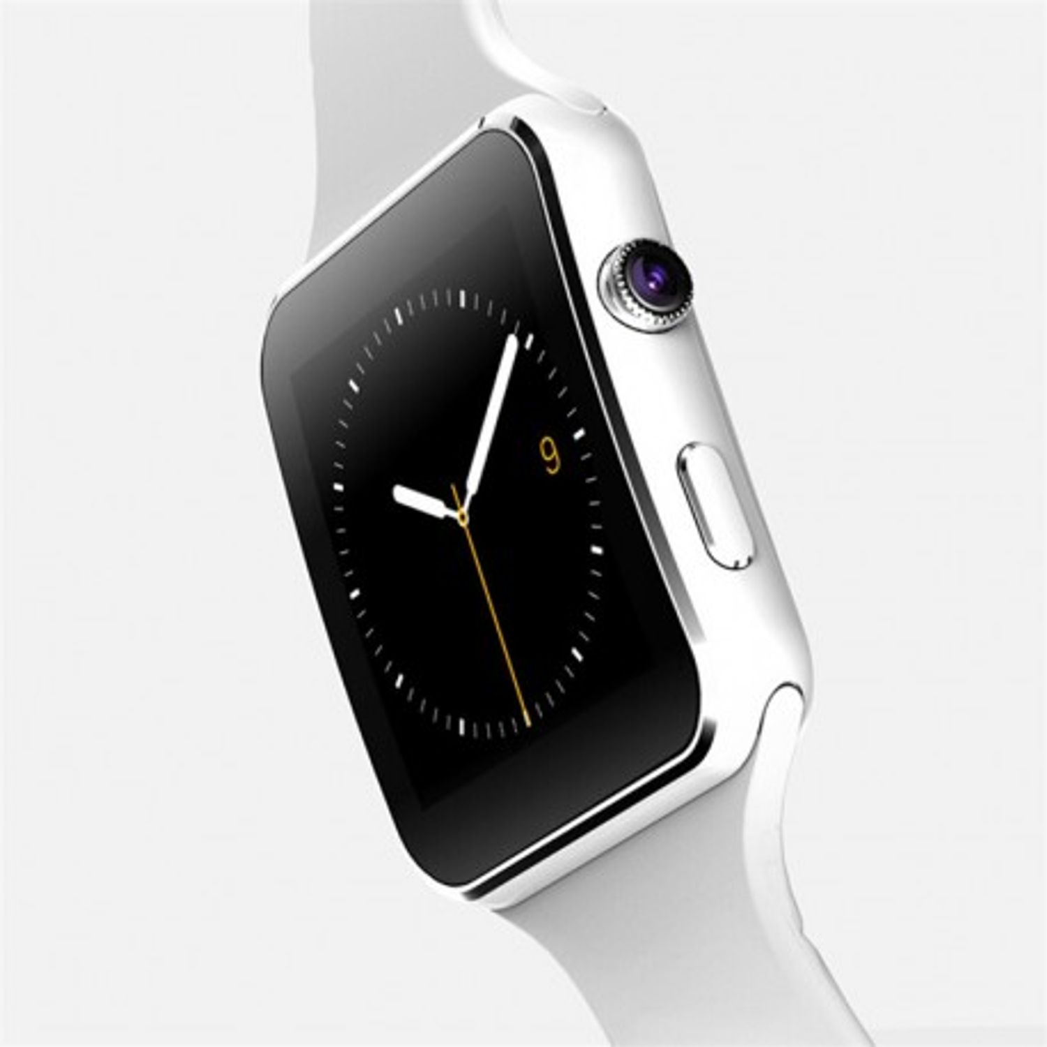 Smartwatch X6S Bluetooth Compatibil MicroSD si SIM Cu Camera Alb fotografia produsului View 4 L