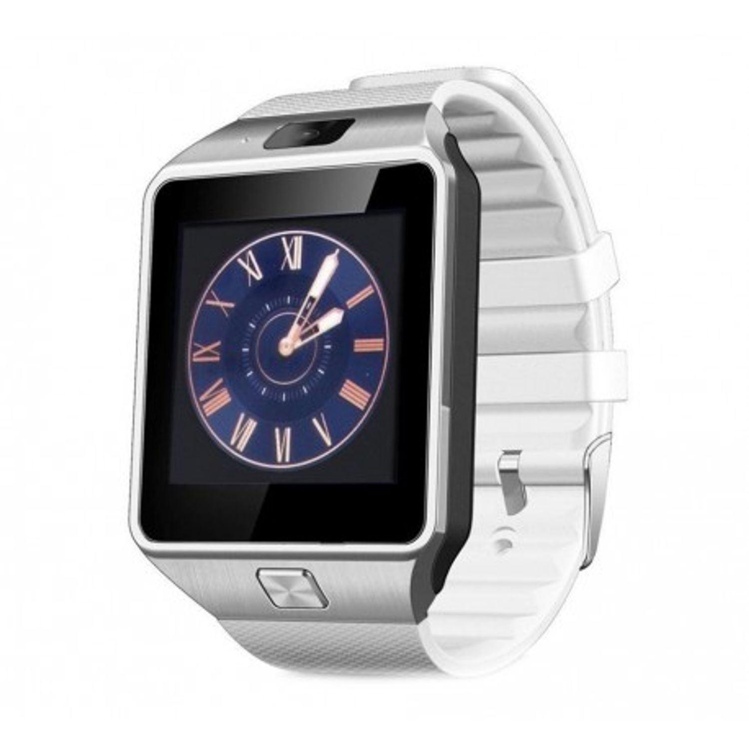 Smartwatch Mtk DZ09 cu Bluetooth si Camera Foto, Compatibil SIM si MicroSD Alb fotografia produsului View 4 L