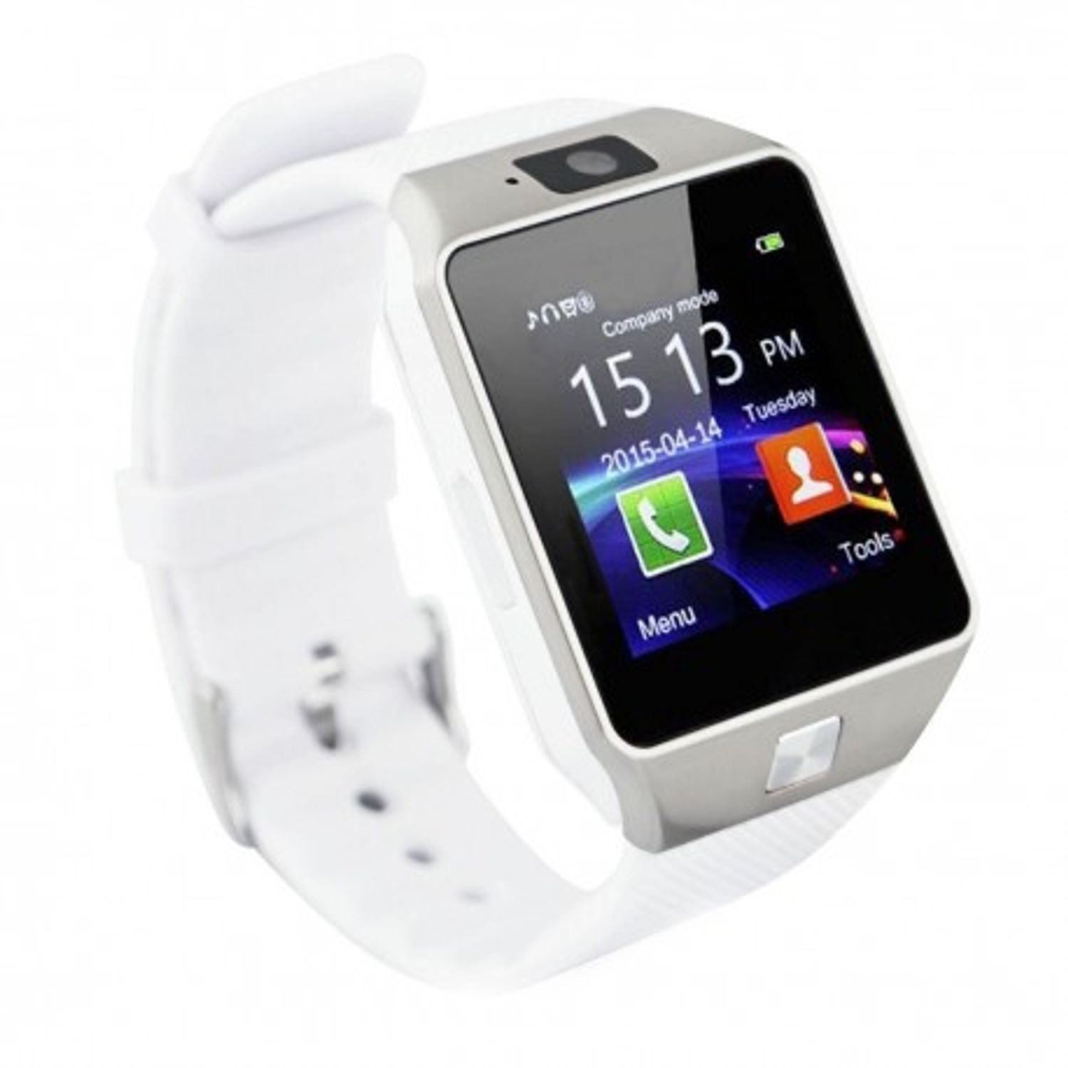 Smartwatch Mtk DZ09 cu Bluetooth si Camera Foto, Compatibil SIM si MicroSD Alb fotografia produsului View 6 L