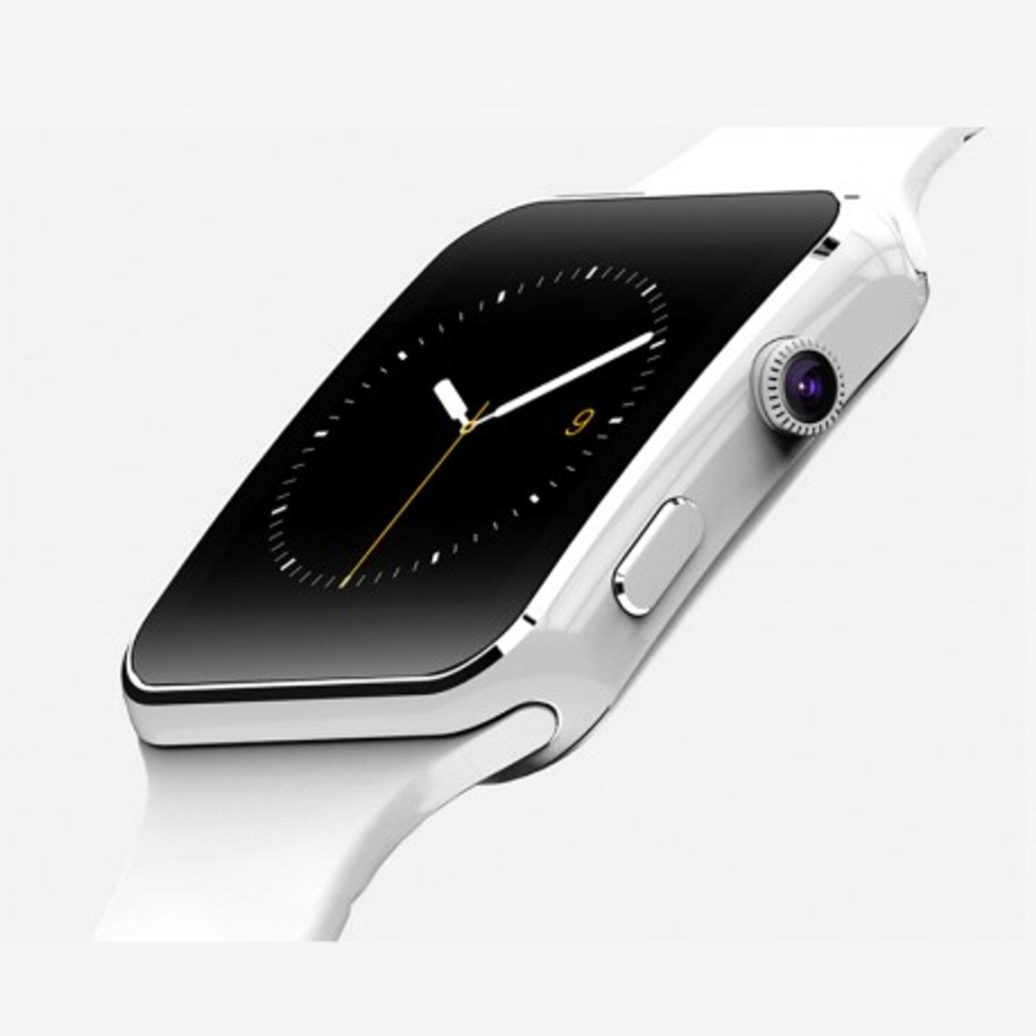 Smartwatch X6S Bluetooth Compatibil MicroSD si SIM Cu Camera Alb fotografia produsului View 5 L