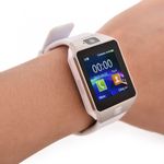 Smartwatch Mtk DZ09 cu Bluetooth si Camera Foto, Compatibil SIM si MicroSD Alb fotografia produsului View 2 S