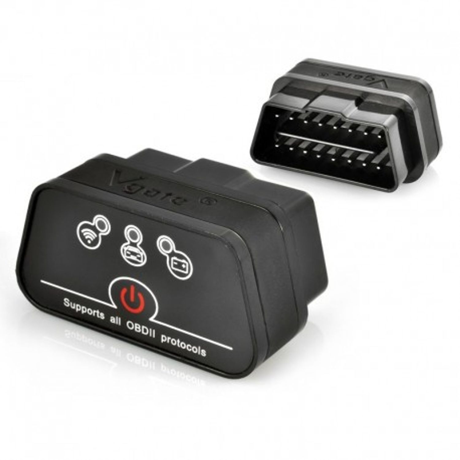 Vgate ICar2 Full Black cu WiFi OBD2 Interfata Diagnoza Multimarca fotografia produsului View 8 L