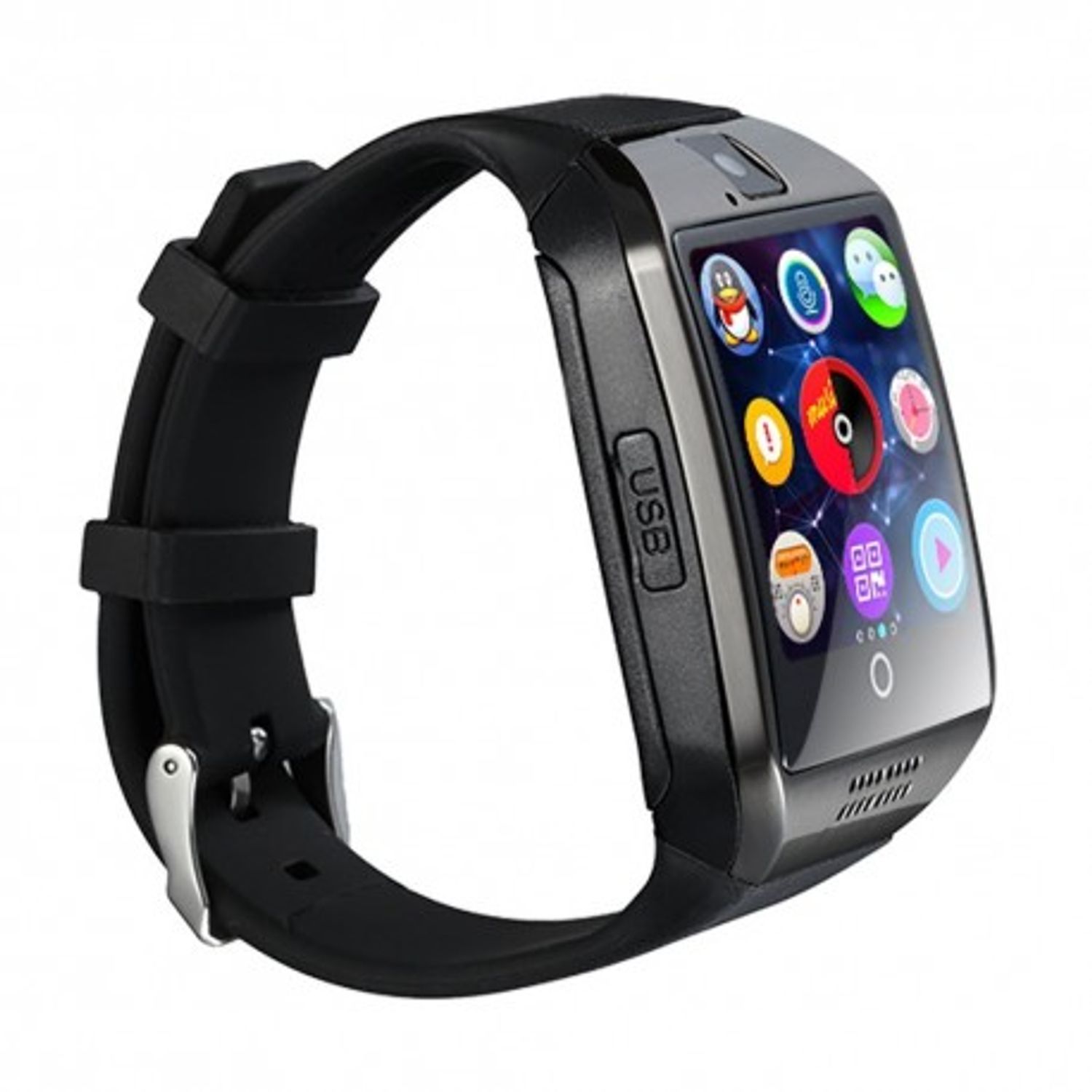 Smartwatch Vogue Q18 Curved  cu Camera si Telefon 3G Display 1.54" Bluetooth fotografia produsului View 5 L