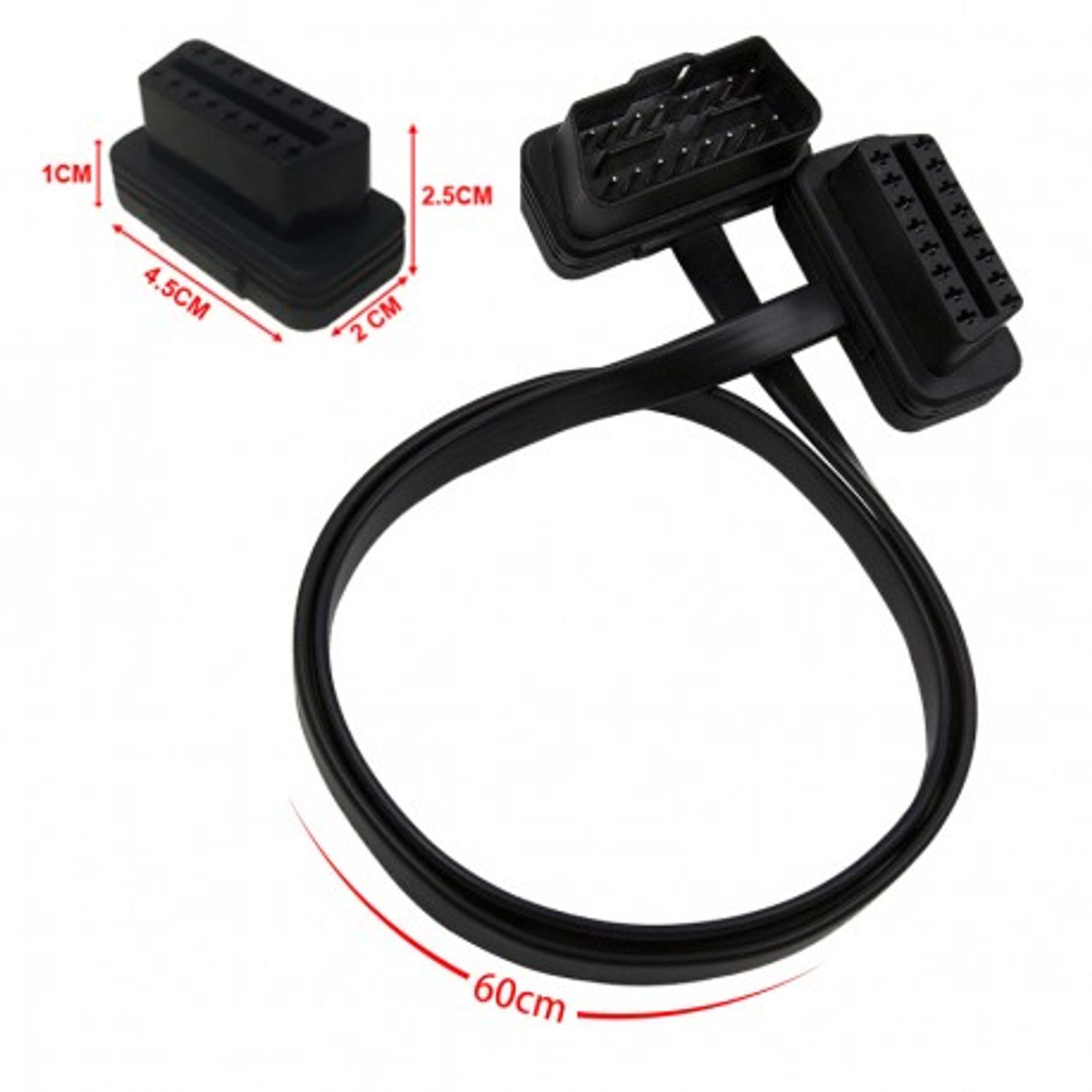 Cablu Prelungitor Auto Techstar&reg;, OBD2, 60cm fotografia produsului View 8 L