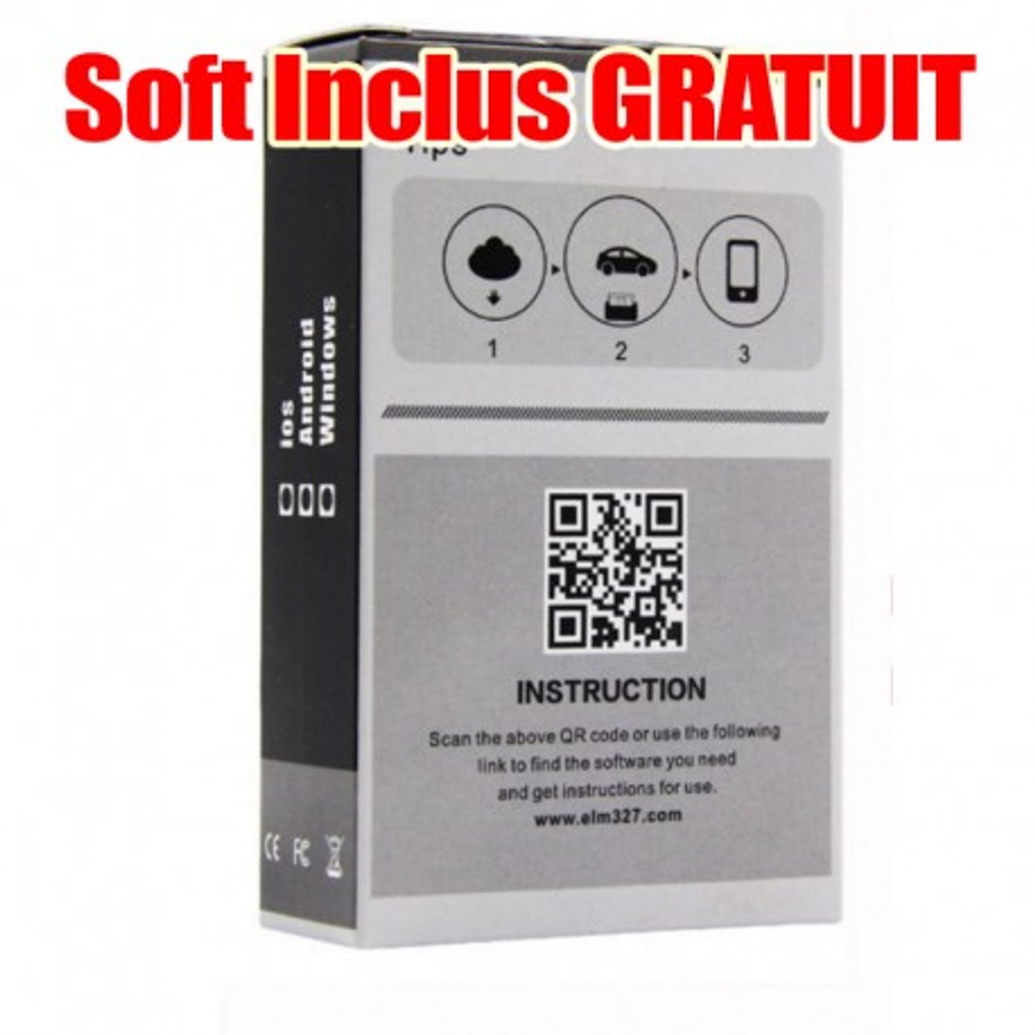 Interfata Auto Super Mini Techstar&reg; OBD2 Bluetooth cu Cip ELM v2.1 Torque + Soft Inclus GRATUIT fotografia produsului View 5 L
