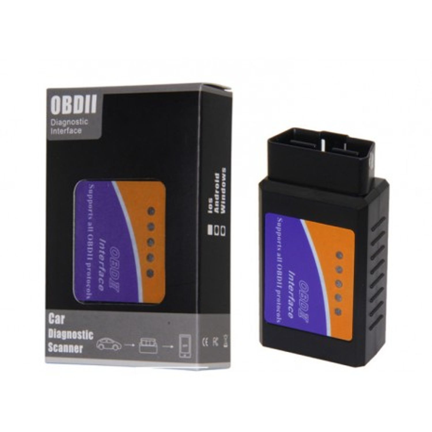 Interfata Diagnoza Techstar&reg; OBD2, Blutooth, cu Cip ELM V2.1 fotografia produsului View 4 L