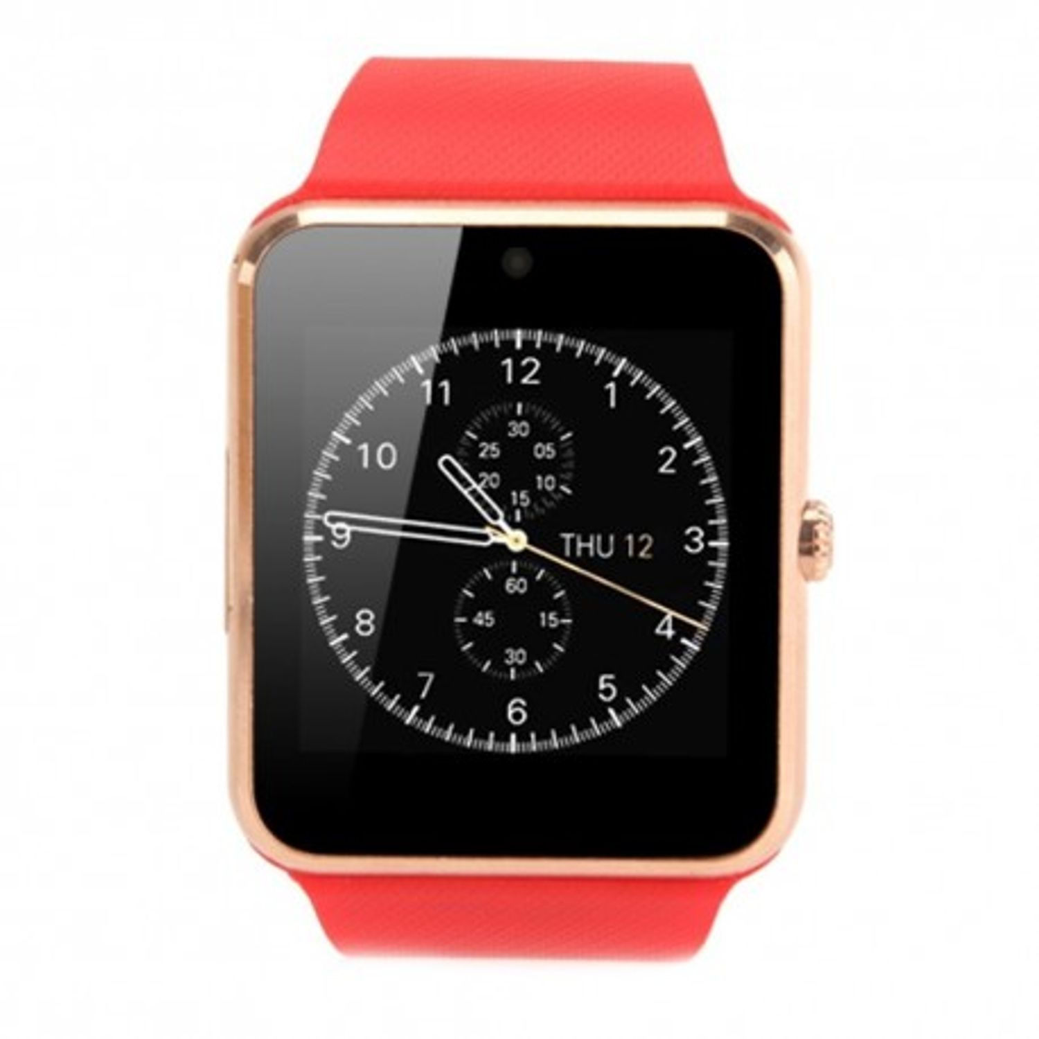 Smartwatch U-Watch GT08 Bluetooth Rosu Compatibil SIM, MicroSD fotografia produsului View 4 L