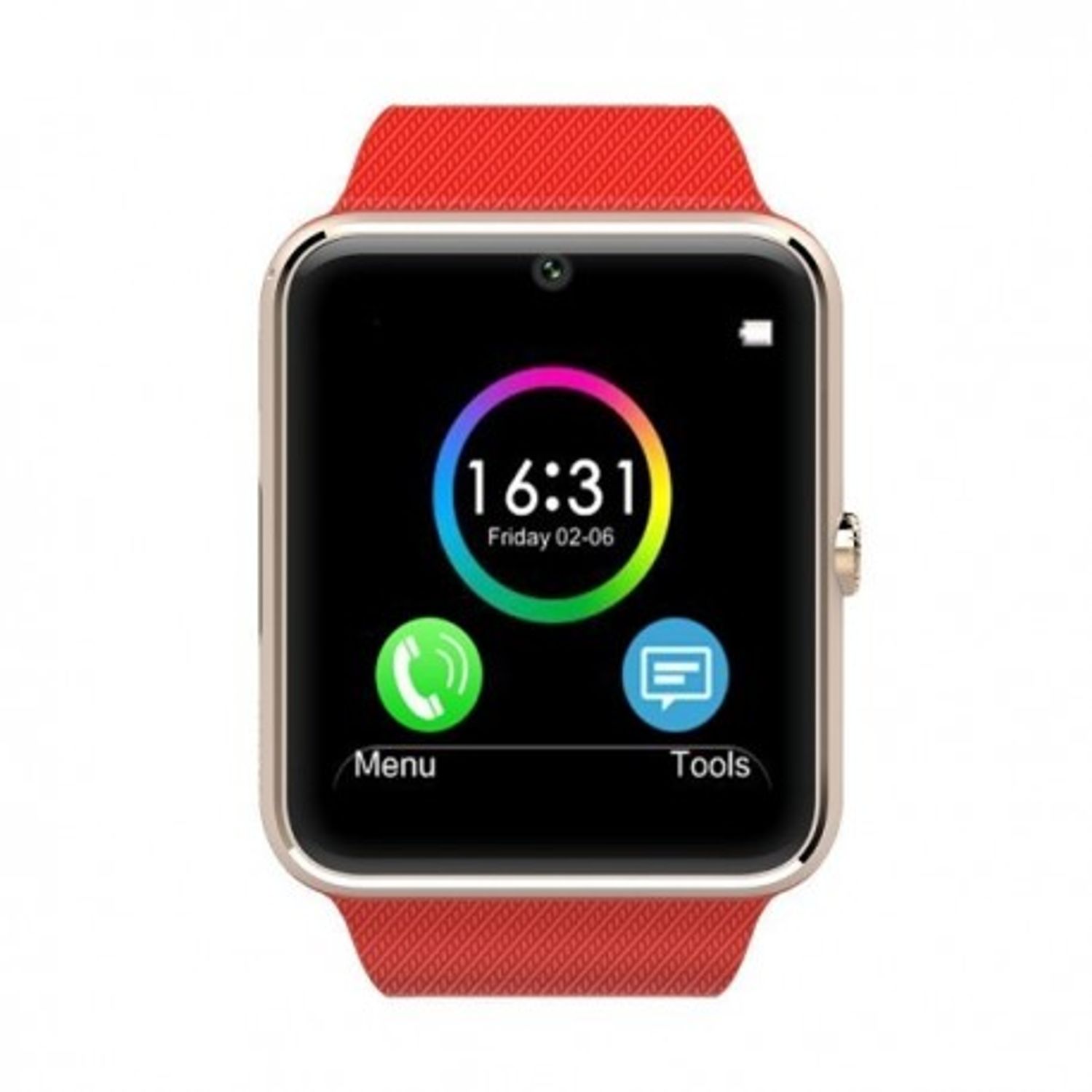 Smartwatch U-Watch GT08 Bluetooth Rosu Compatibil SIM, MicroSD fotografia produsului View 6 L