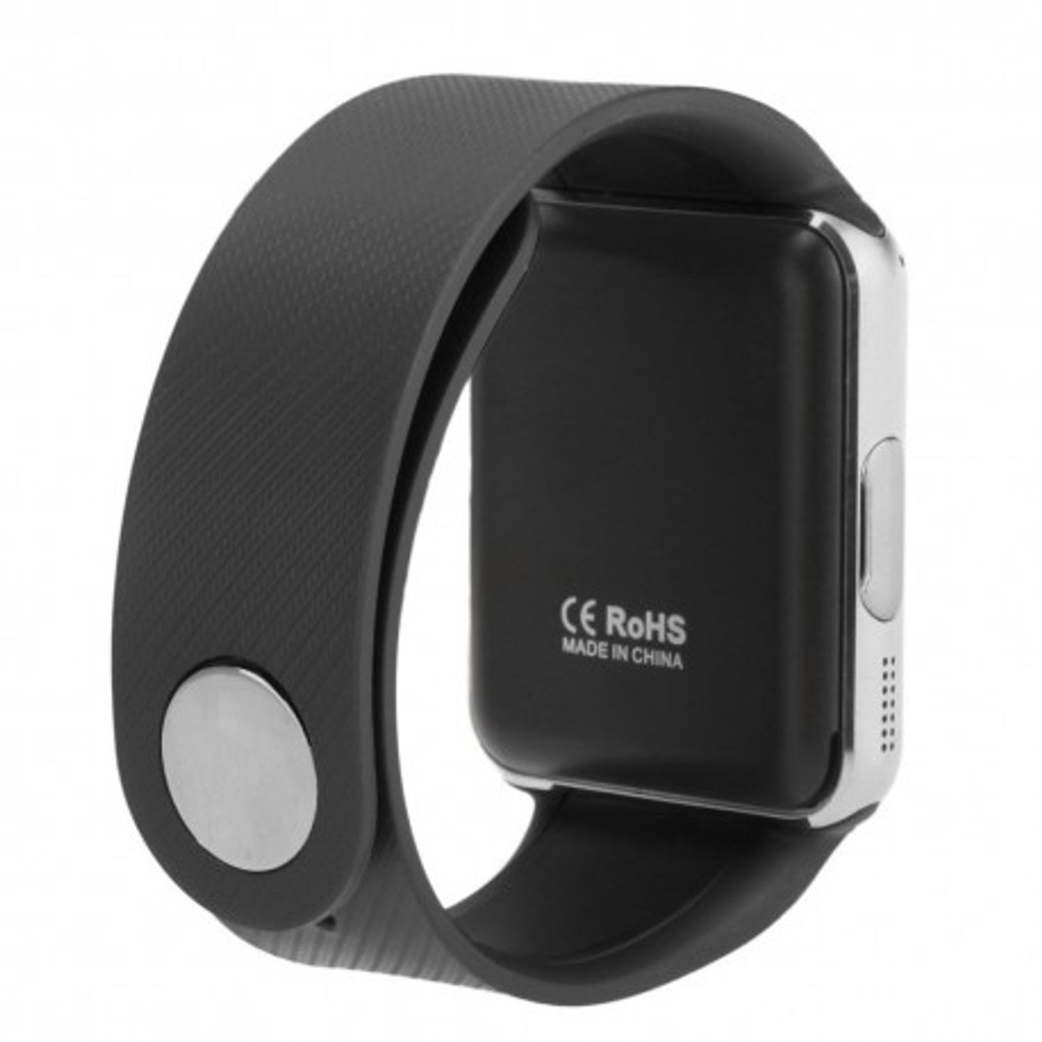 Smartwatch U-Watch GT08 Bluetooth Negru-Argintiu, Compatibil SIM, MicroSD fotografia produsului View 5 L