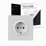 Priza Techstar&reg; PC1, Simpla, Culoare Alb, Policarbonat, 16A fotografia produsului View 2 S