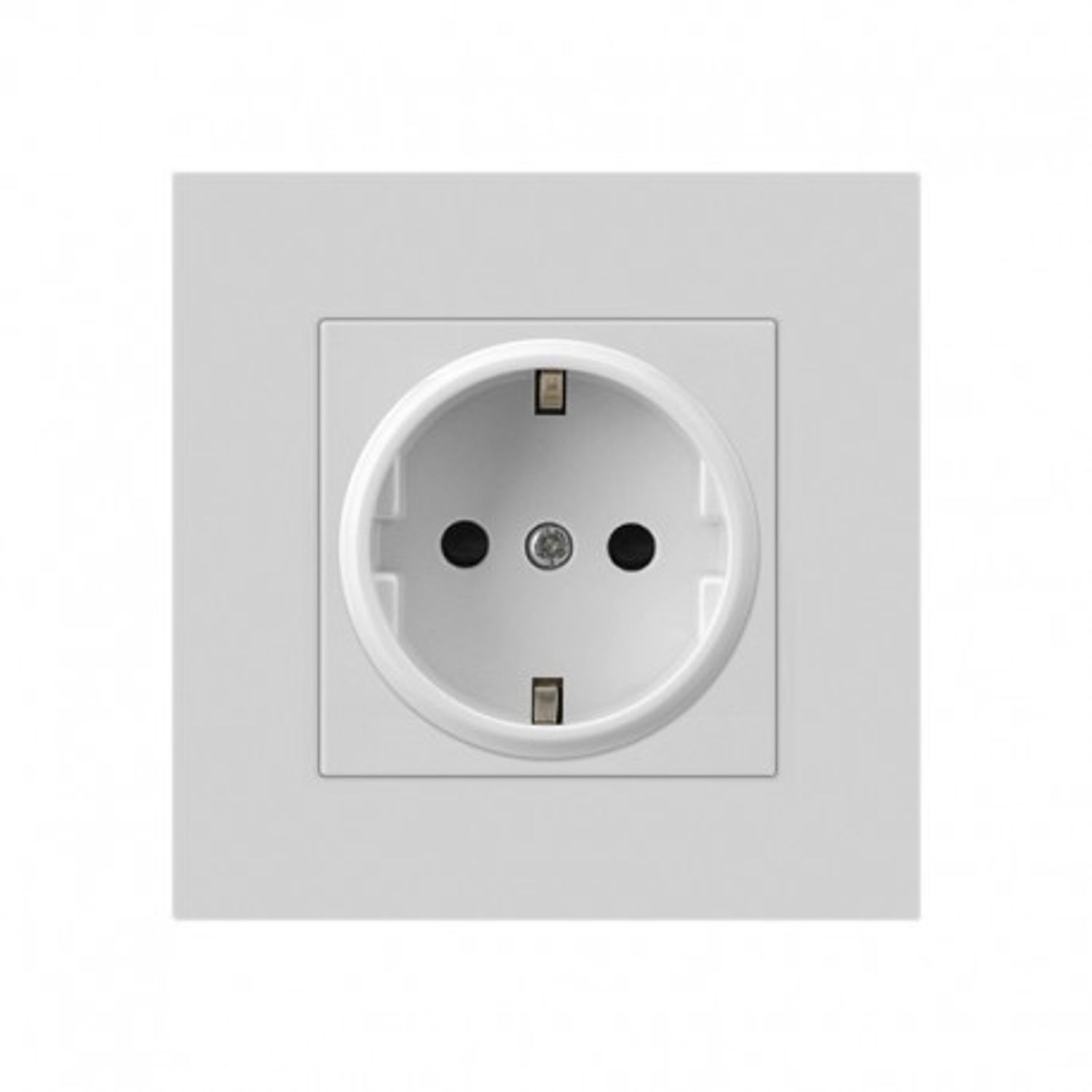Priza Techstar&reg; PC1, Simpla, Culoare Alb, Policarbonat, 16A fotografia produsului