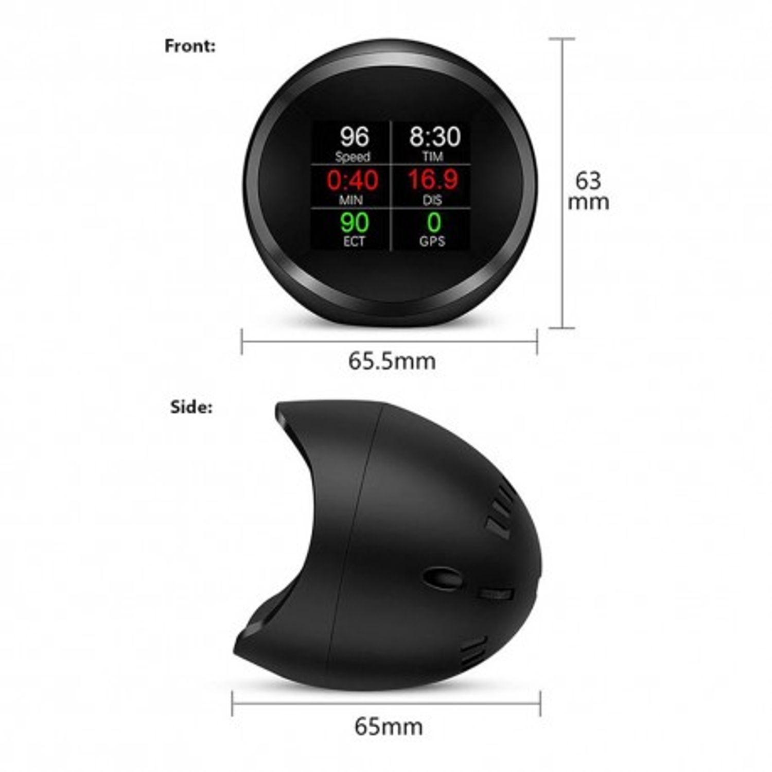 Indicator digital auto multifuncțional, Head Up Display Techstar&reg; OBD II, P 11, Display 1.8 inch, Detector de diagnos fotografia produsului