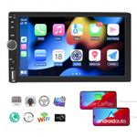 MP5 Player Techstar&reg; 7028, 2DIN, Apple CarPlay, Android Auto, Ecran HD Touch 7", MirrorLink, Bluetooth 4.2, Aux, USB, fotografia produsului