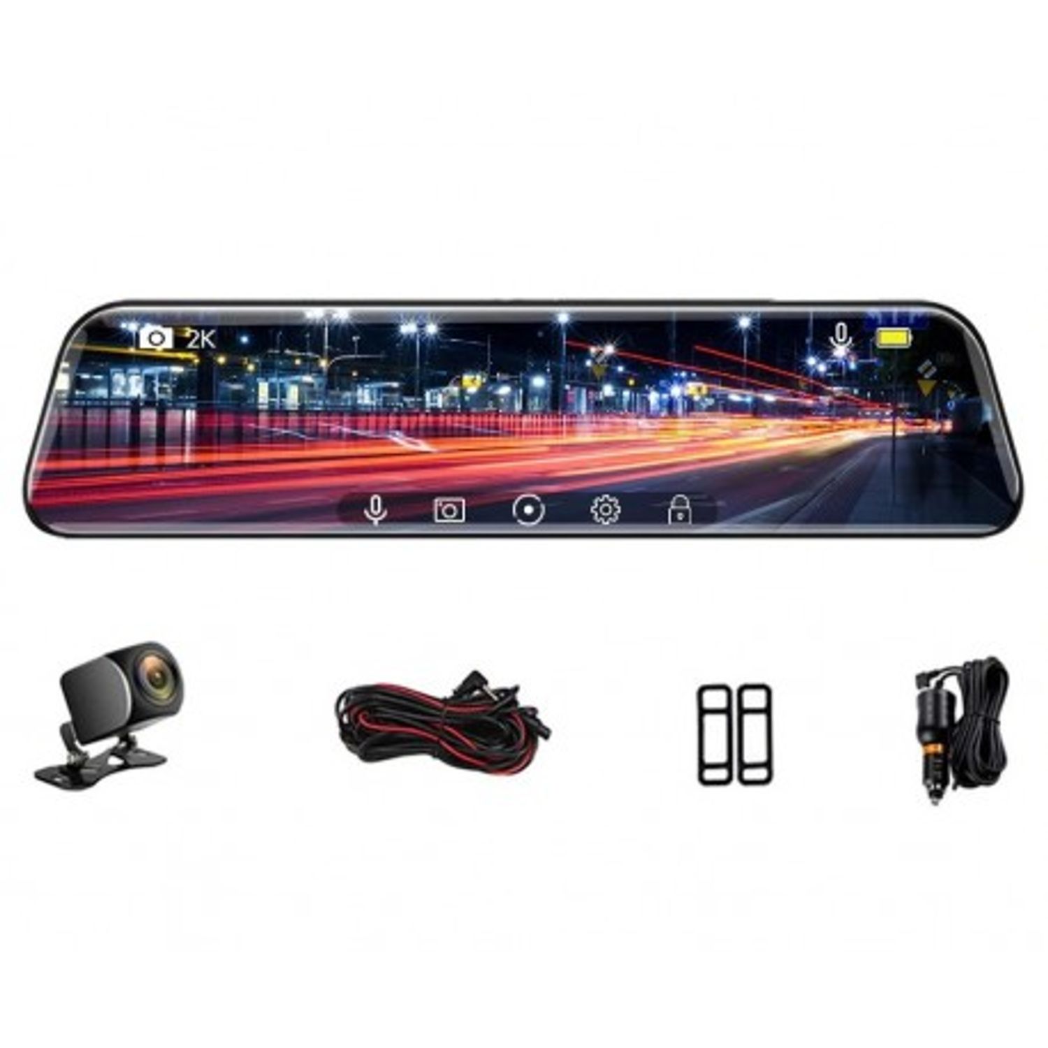 Camera Auto Dubla Tip Oglinda, Techstar&reg; F50, 10" Touch, Full HD, Camera Marsarier fotografia produsului View 3 L