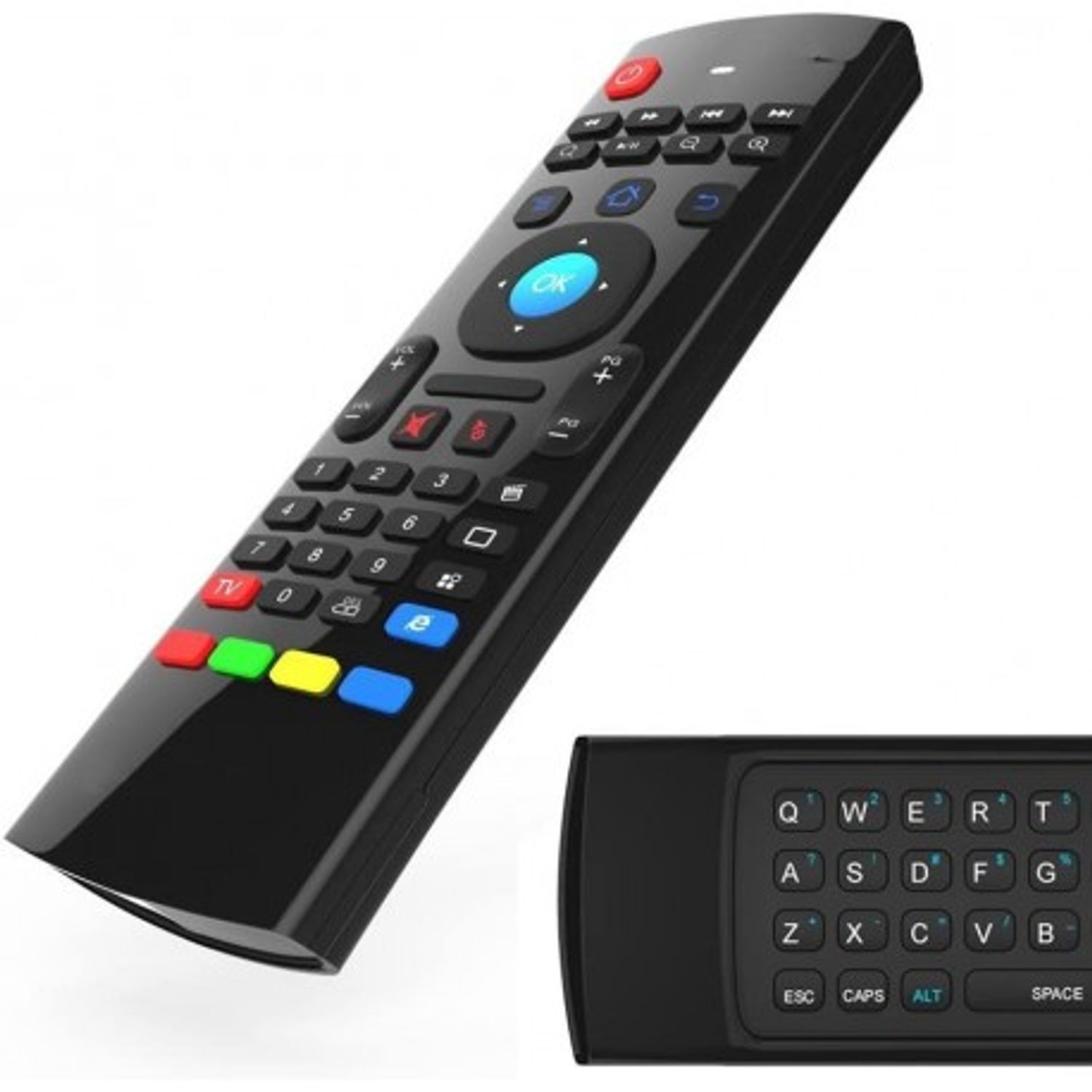 Tastatura Techstar&reg; MX3, Air Mouse, Telecomanda, 2.4G, Gyroscop si IR fotografia produsului View 3 L