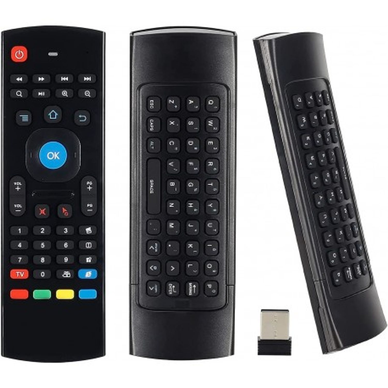 Tastatura Techstar&reg; MX3, Air Mouse, Telecomanda, 2.4G, Gyroscop si IR fotografia produsului View 8 L