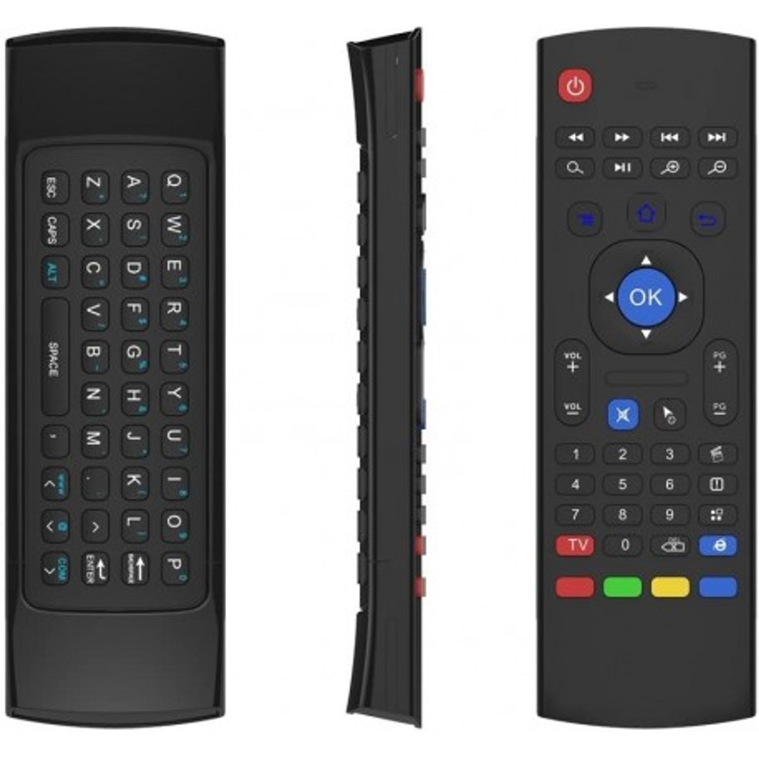 Tastatura Techstar&reg; MX3, Air Mouse, Telecomanda, 2.4G, Gyroscop si IR fotografia produsului View 2 L