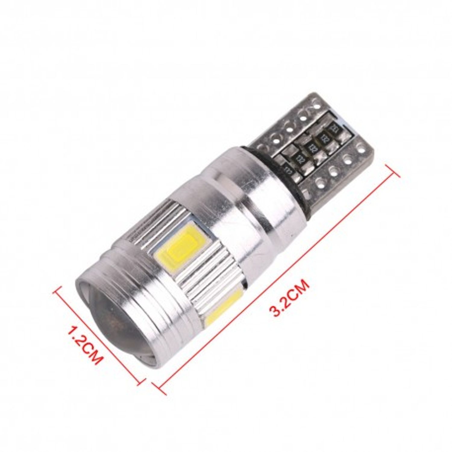 Bec Led Auto Techstar&reg; T10, w5w, Alb Rece, 6000K, 12V, 120lm fotografia produsului View 3 L