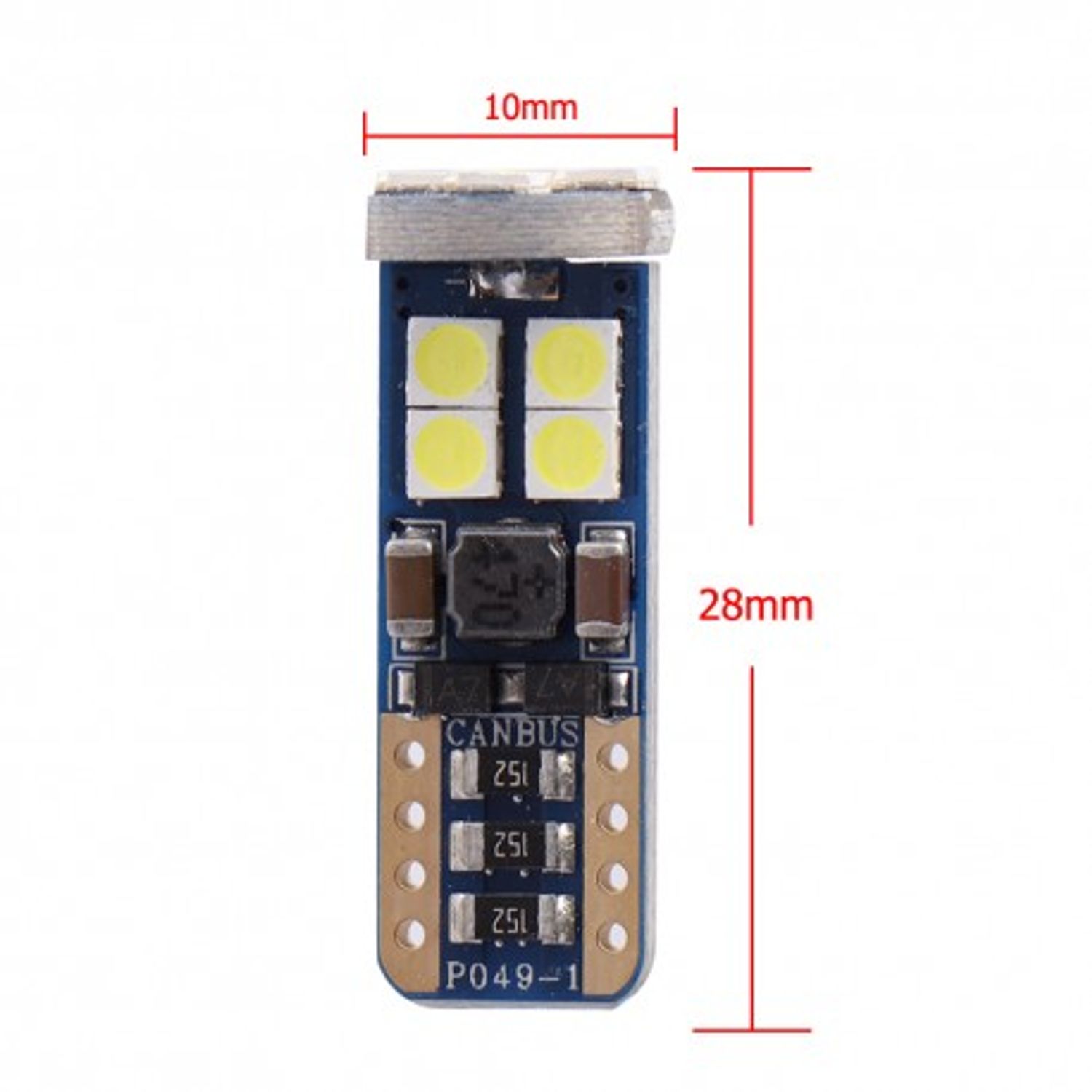 Bec Led Auto Techstar&reg; T10, w5w, Alb Rece, 6000K, 12V, 720lm fotografia produsului View 3 L