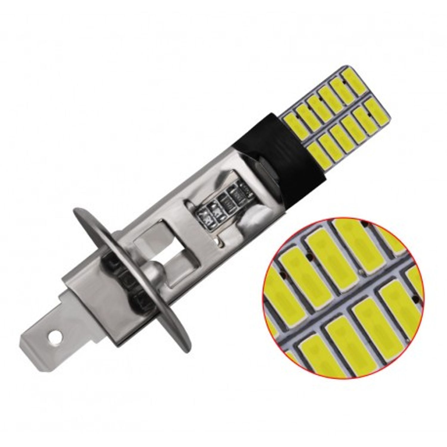 Bec Led Auto Techstar&reg; H1, Alb Rece, 6000K, 12V, 576 lm fotografia produsului View 3 L