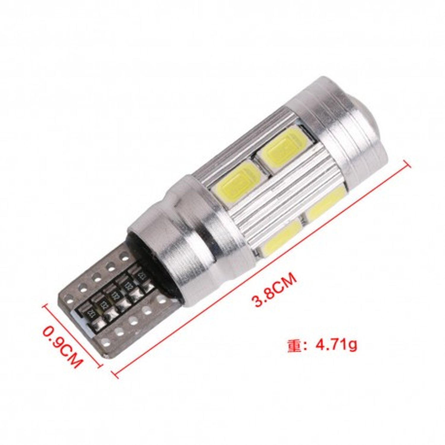 Bec Led Auto Techstar&reg; T10, w5w, Alb Rece, 6000K, 12V, 50 lm fotografia produsului