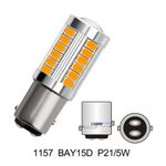 Bec Led Auto Techstar&reg; BAY15D, 1157, Galben, 12V, 660 lm fotografia produsului View 6 S