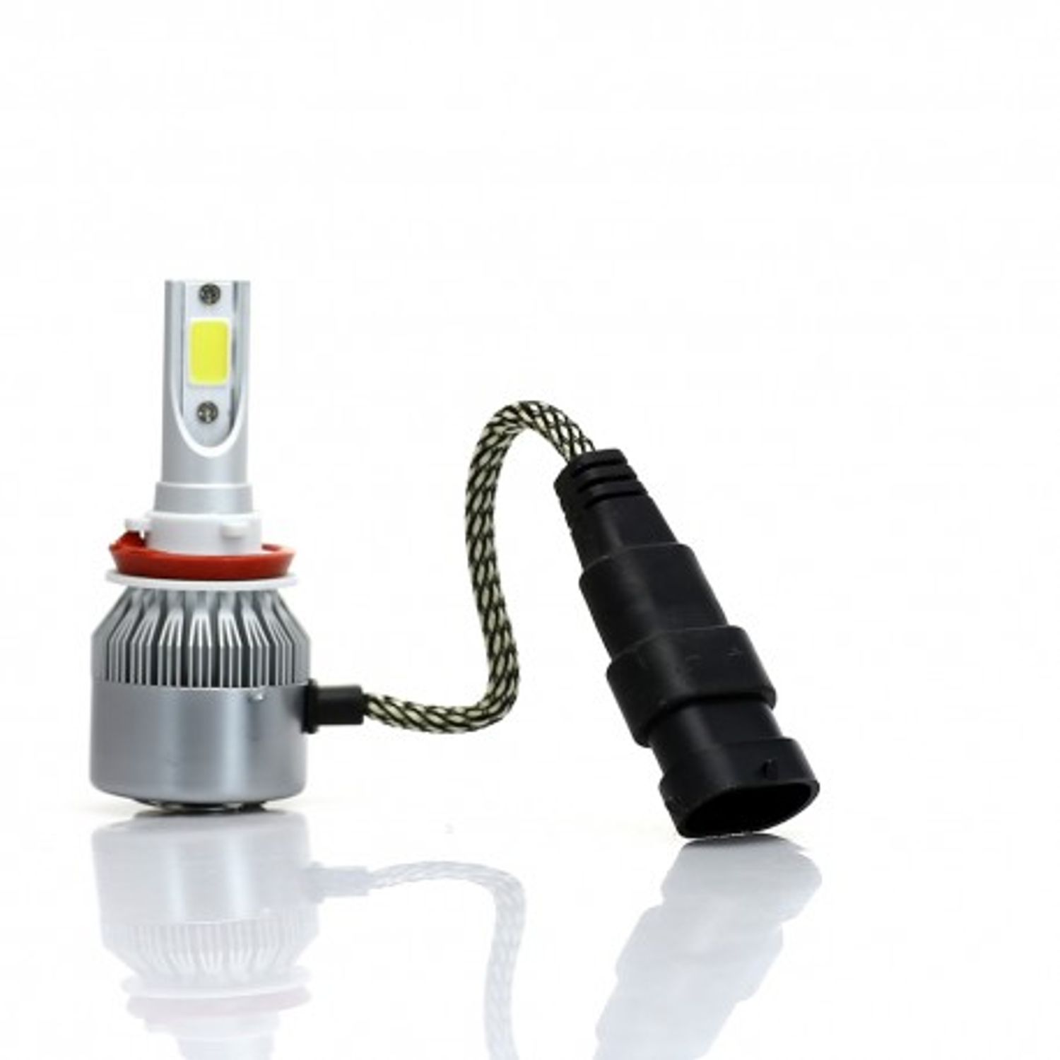 Set 2 LED-uri Auto Techstar&reg; C6, H11/H8/H9, 36w, 3800 Lumeni, 6500K, AUTO, 12-24 Volti, COB fotografia produsului View 3 L