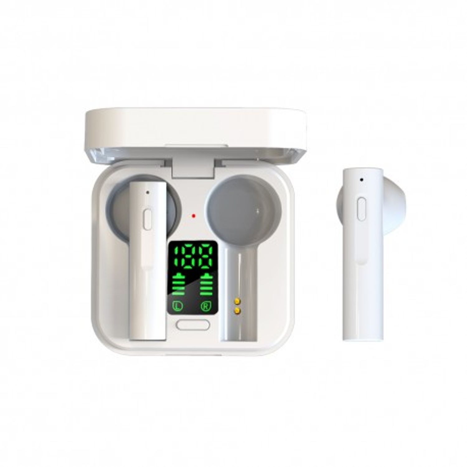 Casti Smart Techstar&reg; Air6 Plus, Wireless, Bluetooth V5.1, Touch, Display Digital, 260mAh, pentru iPhone Xiaomi Huawei fotografia produsului View 2 L