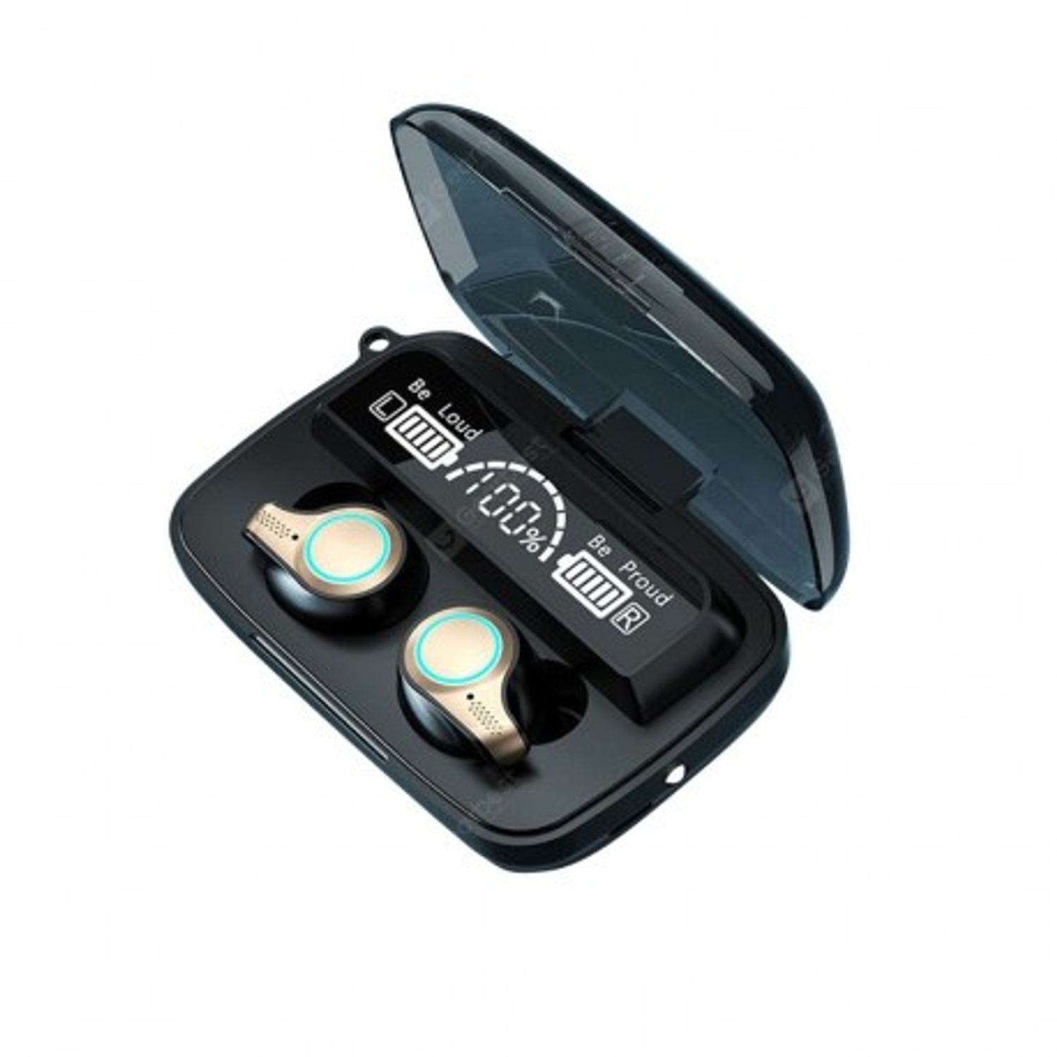 Casti Smart Techstar&reg; M18, Wireless, Bluetooth V5.1, Touch, Display Digital, 2000mAh, pentru iPhone Xiaomi Huawei Sams fotografia produsului View 4 L