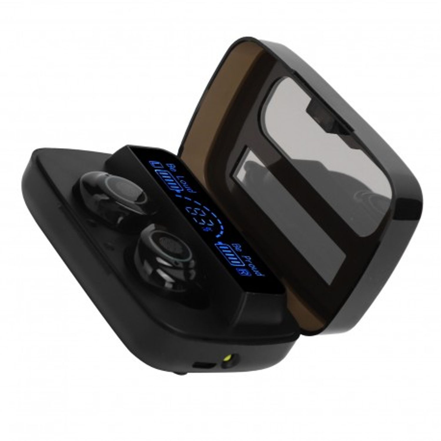 Casti Smart Techstar&reg; M9-17, Wireless, Bluetooth V5.1, Touch, Display Digital, 2000mAh, pentru iPhone Xiaomi Huawei, N fotografia produsului View 11 L