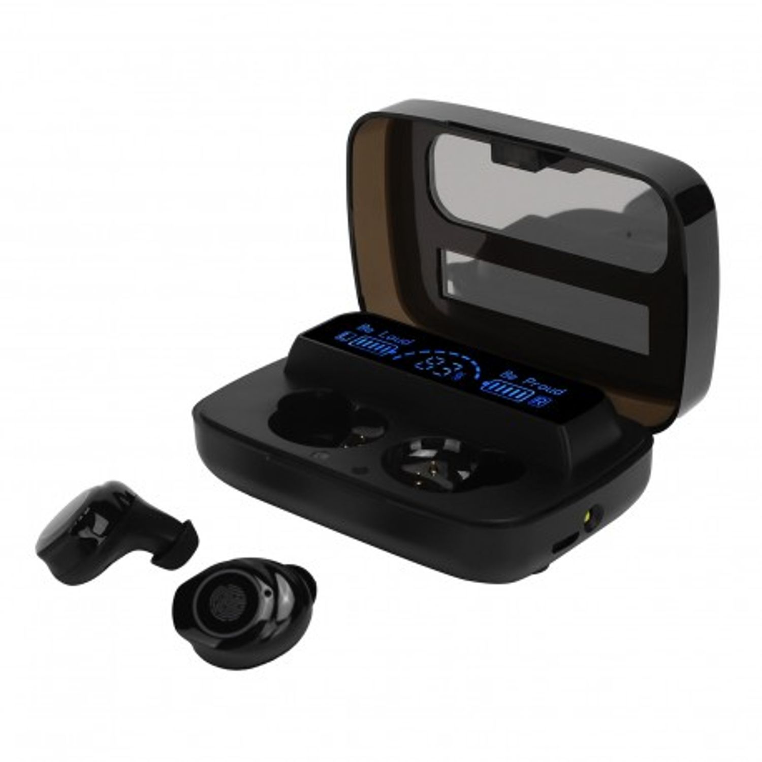 Casti Smart Techstar&reg; M9-17, Wireless, Bluetooth V5.1, Touch, Display Digital, 2000mAh, pentru iPhone Xiaomi Huawei, N fotografia produsului View 8 L