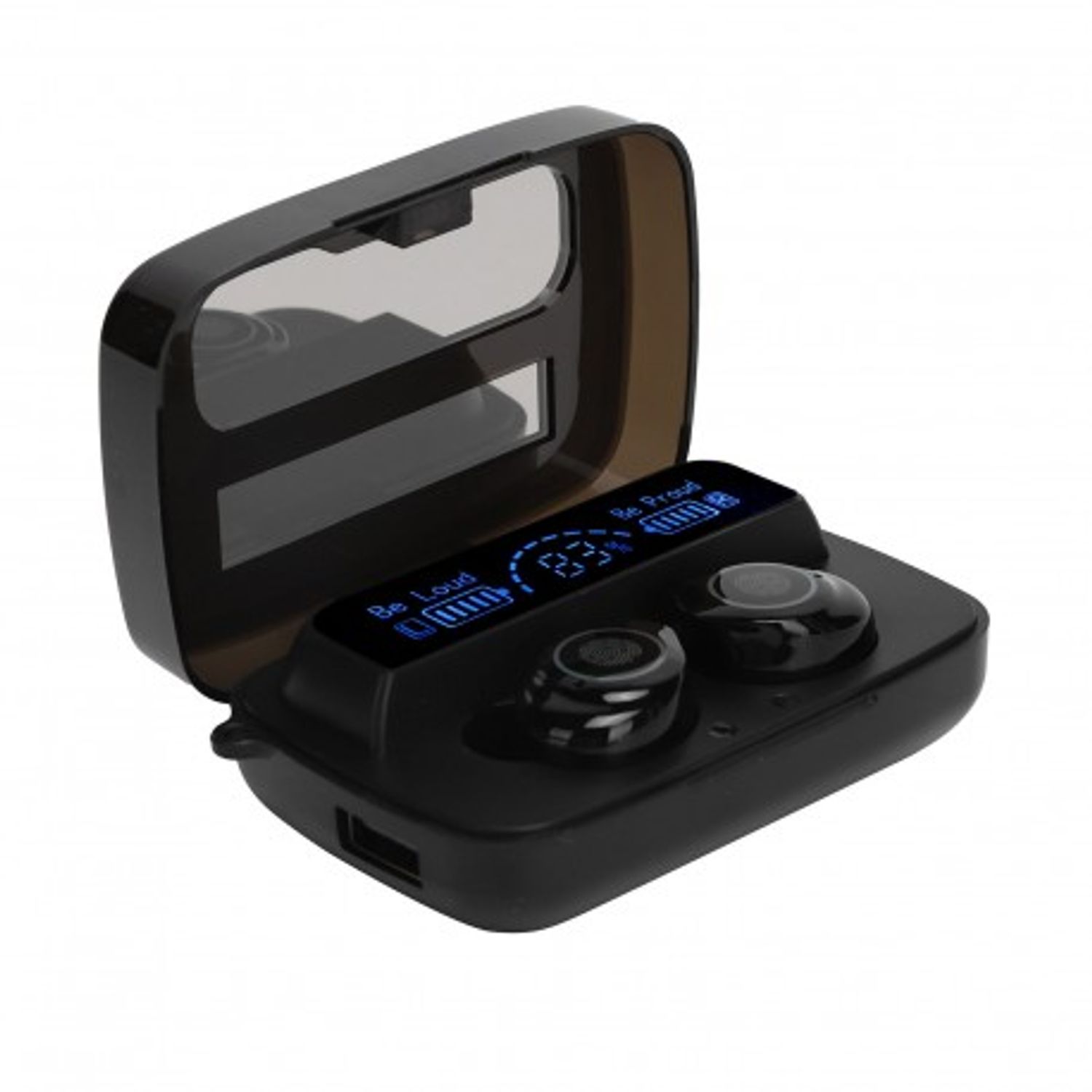 Casti Smart Techstar&reg; M9-17, Wireless, Bluetooth V5.1, Touch, Display Digital, 2000mAh, pentru iPhone Xiaomi Huawei, N fotografia produsului View 7 L