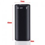MP3 Player Spion Techstar&reg; Mini8, Memorie Interna 8GB, Microfon Integrat, Inregistrare Audio, Acumulator fotografia produsului View 3 S