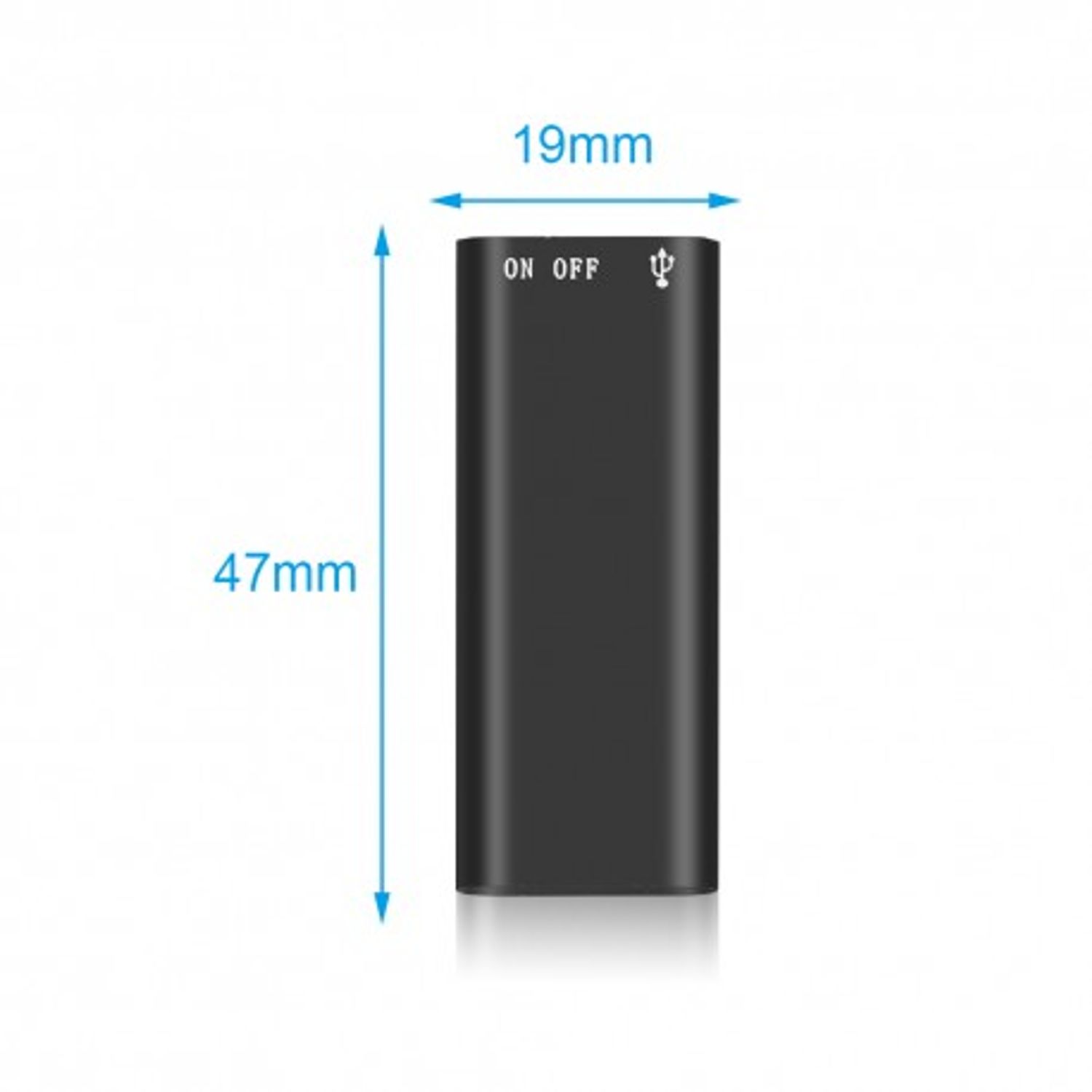 MP3 Player Spion Techstar&reg; Mini8, Memorie Interna 8GB, Microfon Integrat, Inregistrare Audio, Acumulator fotografia produsului View 4 L