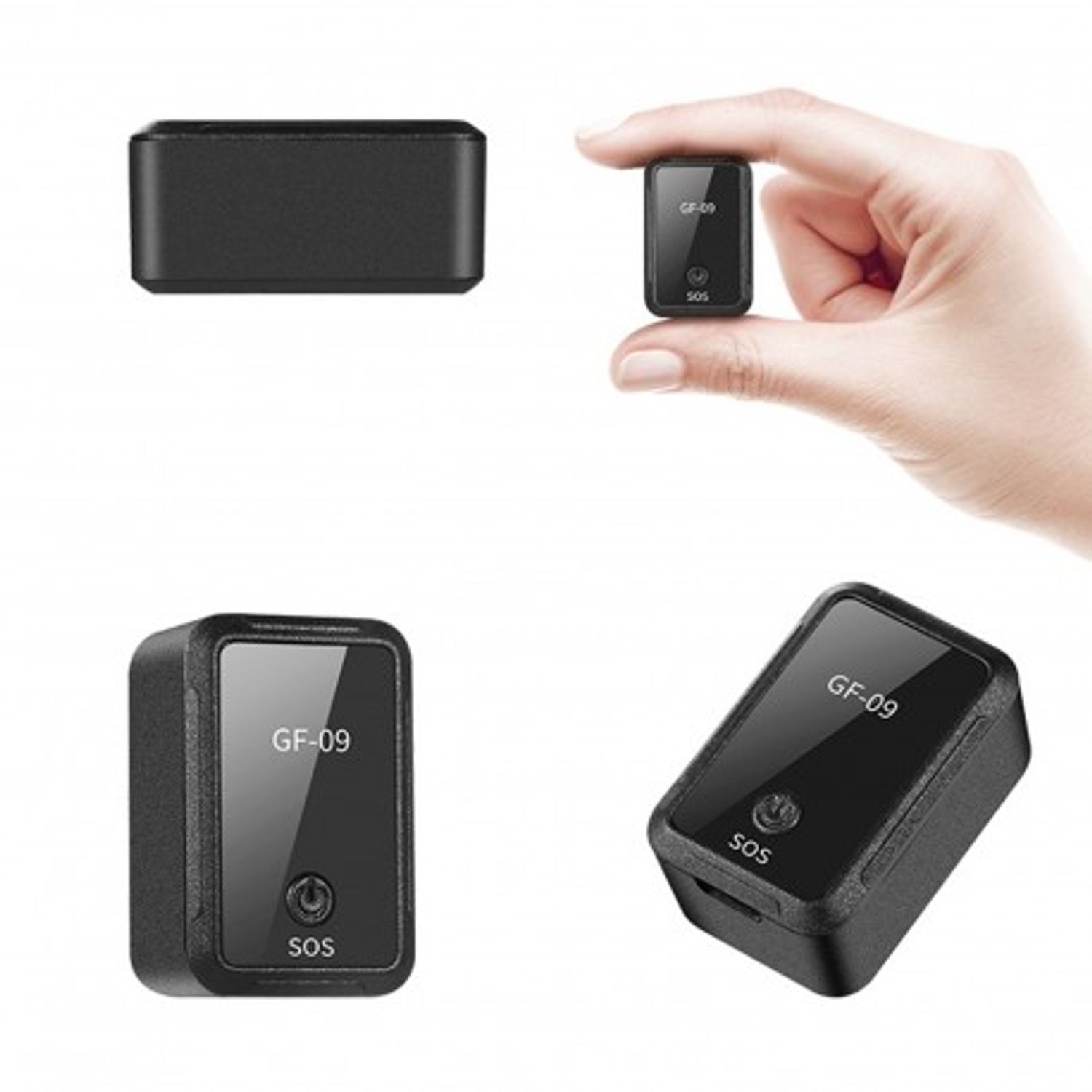 Mini GPS Tracker Techstar&reg; GF-09, Localizare GPS WiFi si LBS, Microfon, MicroSD, SIM GPRS si MMS, Negru fotografia produsului View 3 L