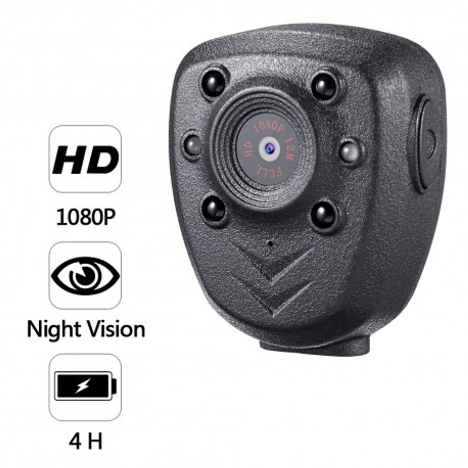 Camera Actiune Techstar&reg; Body Cam, FullHD 1080P, 16GB Memorie Interna, Night Vision, USB Type-C fotografia produsului View 3 L
