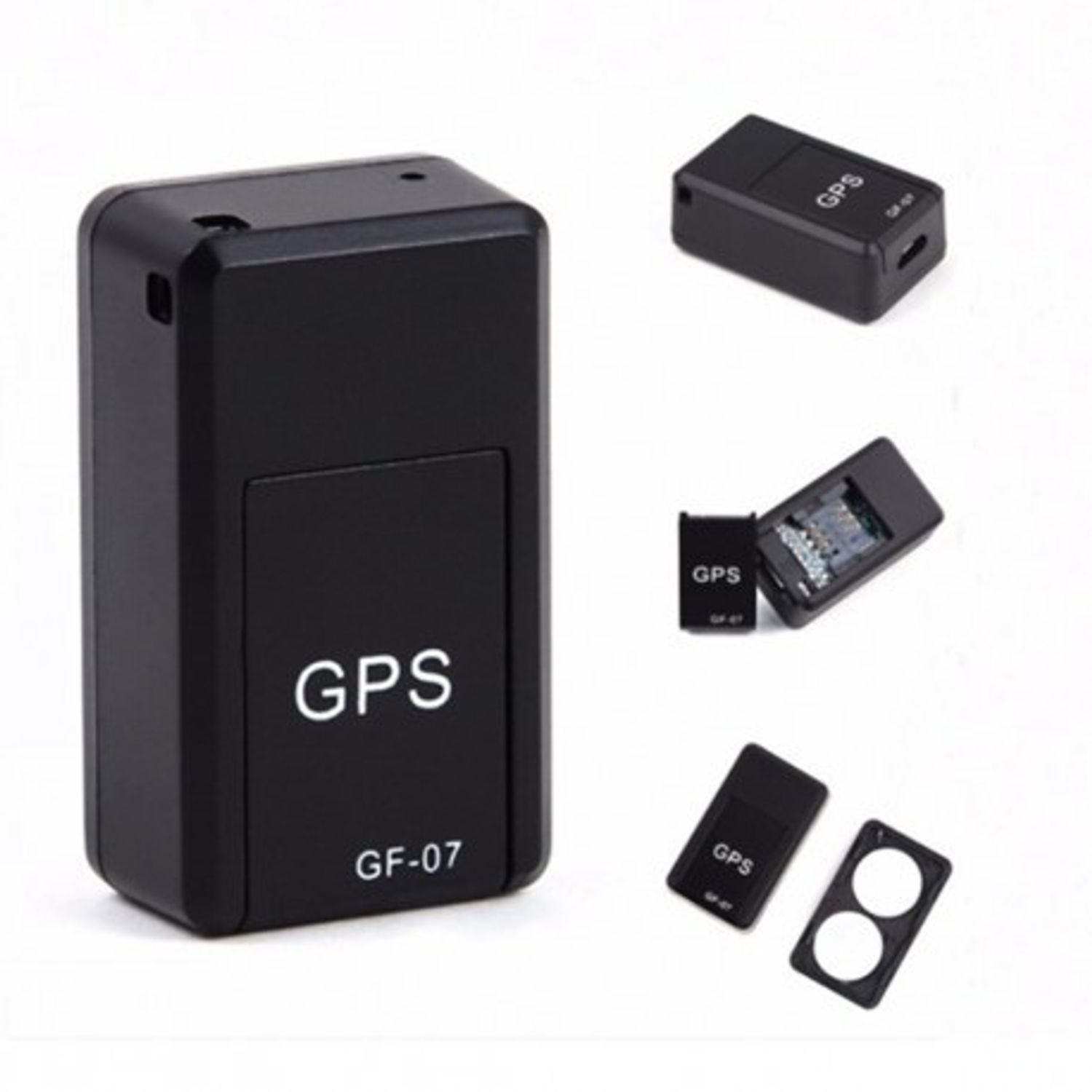 Mini GPS Tracker Techstar&reg; GF-07, Localizare GPS, Microfon, SIM, Prindere Magnetica, Negru fotografia produsului