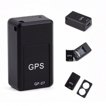 Mini GPS Tracker Techstar® GF-07, Localizare GPS, Microfon, SIM, Prindere Magnetica, Negru
