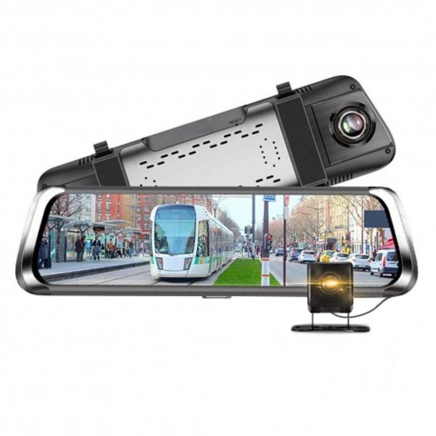 Camera Auto Tip Oglinda Techstar&reg; B30, Dubla, LCD 10" Inch Touch Screen, 2K, 1440P + 1080P, H265, Night Vision, Camera fotografia produsului View 9 L