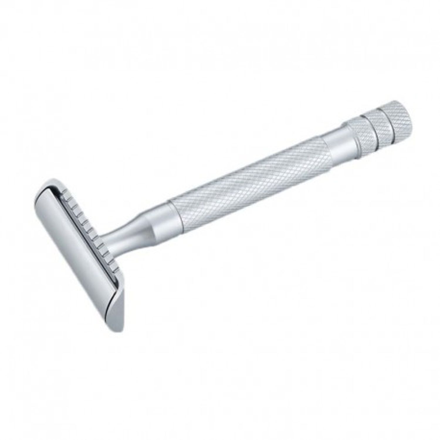 Aparat de ras Classic Safety Razor Techstar&reg; SR10, Aliaj de Zinc, Cu Lame De Rezerva, Reutilizabil, Ecologic, Argintiu fotografia produsului