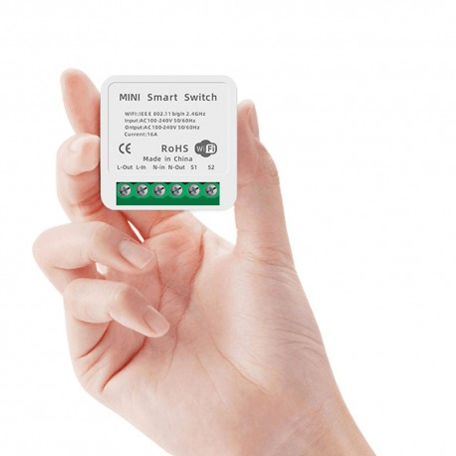 Intrerupator/Releu Techstar&reg; Mini Smart, Protocol ZigBee 3.0, Tuya, SmartHome, Automatizare fotografia produsului