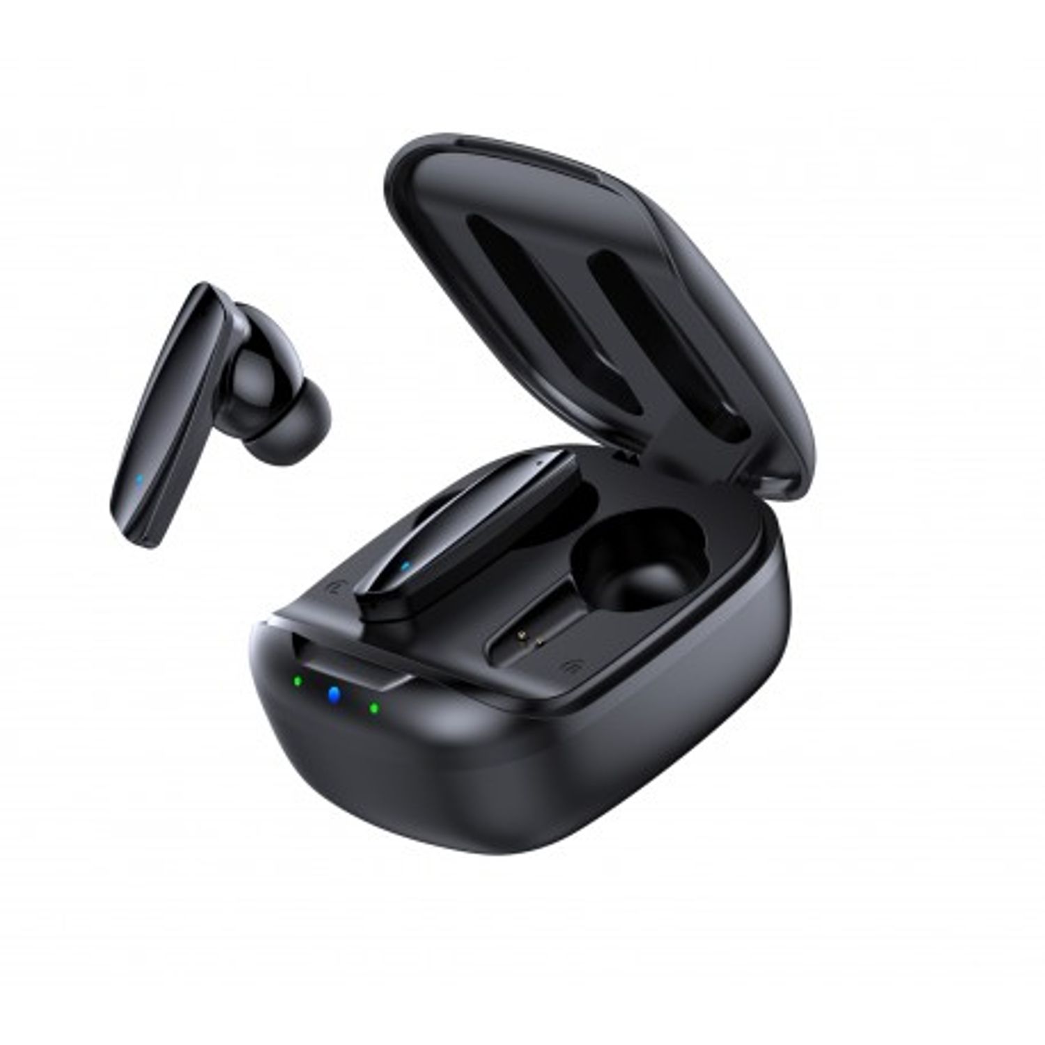 Casti Smart Techstar&reg; TWS S32 , Wireless, Bluetooth V5.0, HD Audio, Touch, IPX5, iOS, Android, 300mAh, Type-C, Negru fotografia produsului View 3 L