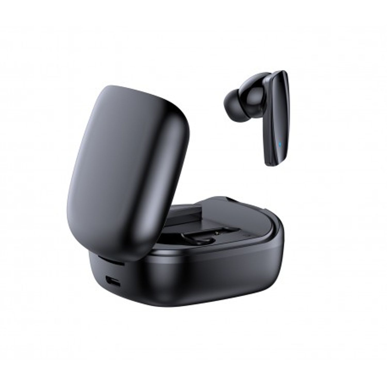 Casti Smart Techstar&reg; TWS S32 , Wireless, Bluetooth V5.0, HD Audio, Touch, IPX5, iOS, Android, 300mAh, Type-C, Negru fotografia produsului View 5 L