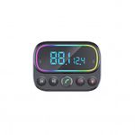 Modulator FM Techstar&reg; T67, Bluetooth 5.0, Microfon Dual, Voltaj Baterie, USB, 18W PD Type C, MicroSD, AUX, RGB fotografia produsului View 8 S
