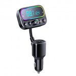 Modulator FM Techstar&reg; T67, Bluetooth 5.0, Microfon Dual, Voltaj Baterie, USB, 18W PD Type C, MicroSD, AUX, RGB fotografia produsului View 7 S