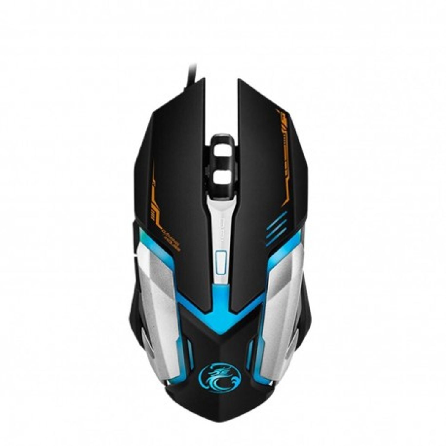 Mouse Gaming Techstar&reg; iMice V6, Wireless, 2400 DPI, Ergonomic, 6 Butoane, RGB, USB fotografia produsului View 2 L