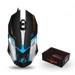 Mouse Gaming Techstar&reg; iMice V6, Wireless, 2400 DPI, Ergonomic, 6 Butoane, RGB, USB fotografia produsului View 7 S